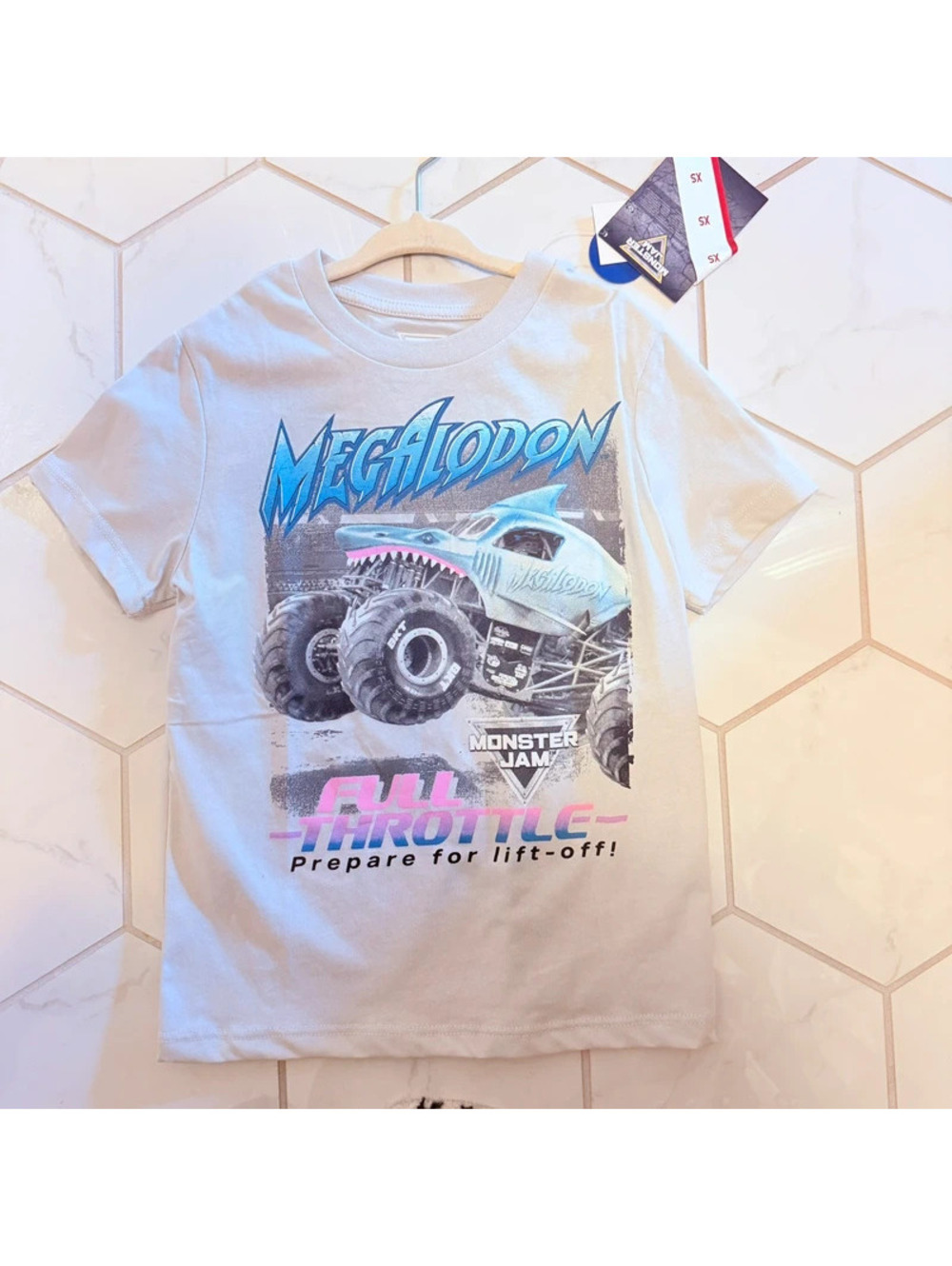 Monster jam megalodon tshirt